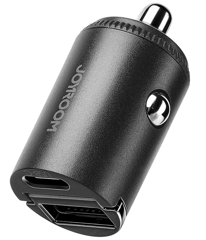 Joyroom JR-CCN18 Car Charger, 65W, 1 x USB-A - 1 x USB-C, Black
