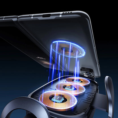 Baseus LightChaser Wireless Car Charger, 15W, 1.67A, Black, Resealed C40355901111-00