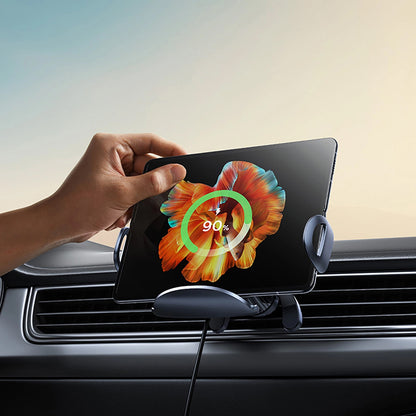 Baseus LightChaser Wireless Car Charger, 15W, 1.67A, Black, Resealed C40355901111-00