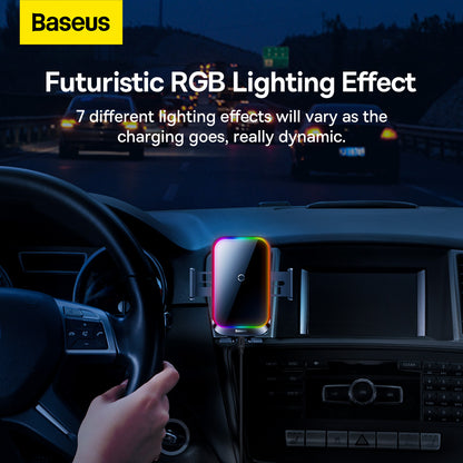 Baseus Halo Wireless Car Charger, 15W, 1.67A, Black SUDD000001
