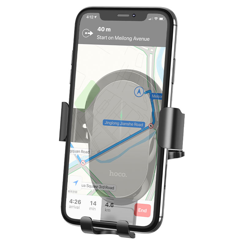 Wireless Car Charger HOCO CA105, 15W, 1.67A, Black