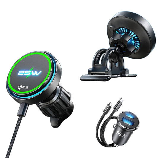 Wireless Car Charger Lisen W116, 25W, Black YL0225060018