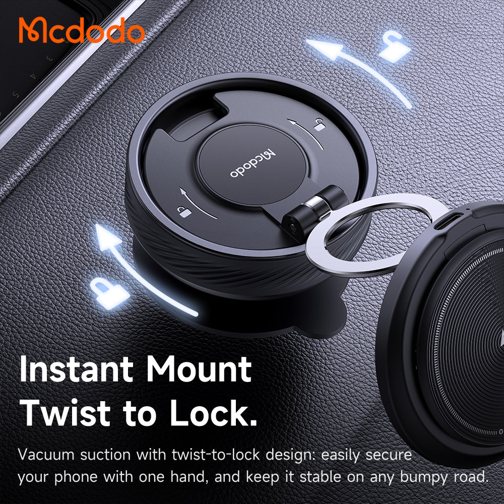 McDodo CH-8610 Wireless Car Charger, 15W, 1.67A, Black