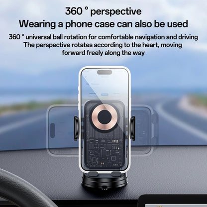 Yesido C307 Wireless Car Charger, 15W, 1.67A, Black
