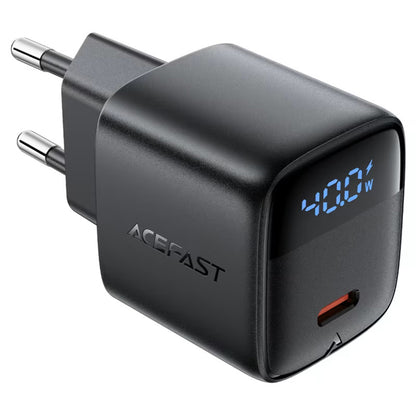 Acefast A135 Display Network Charger, 45W, 3A, 1 x USB-C, Black