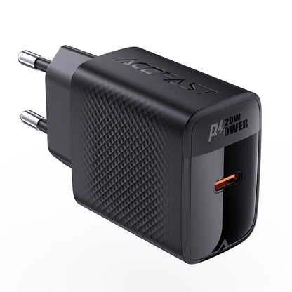 Acefast A82 Network Charger, 20W, 3A, 1 x USB-C, Black