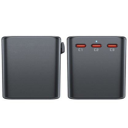 Acefast Travel Z1 Network Charger, 75W, 3.35A, 2 x USB-A - 3 x USB-C, Black
