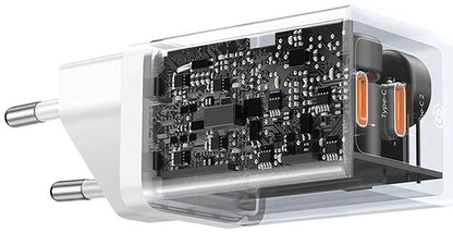 Baseus GaN5 Pro Network Charger, 40W, 3A, 2 x USB-C, White CCGP180102