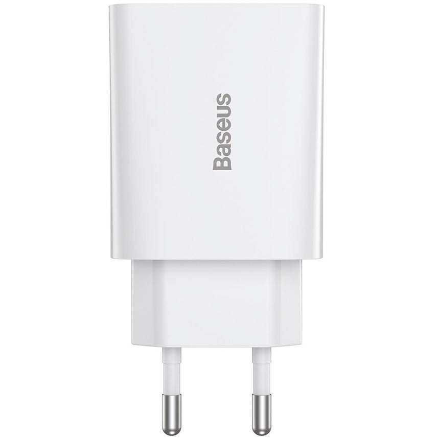 Baseus Speed Mini Network Charger, 20W, 3A, 1 x USB-C, White CCFS-SN02