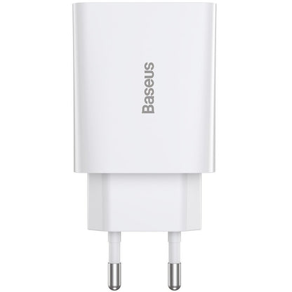 Baseus Speed Mini Network Charger, 20W, 3A, 1 x USB-C, White CCFS-SN02