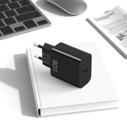 Blavec BC-14 USB-C Wall Charger with Cable, 30W, 3A, 1 x USB-C, Black