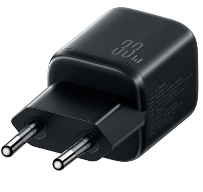 Joyroom JR-TG7 Network Charger with Lightning Cable, 33W, 3A, 1 x USB-A - 1 x USB-C, Black