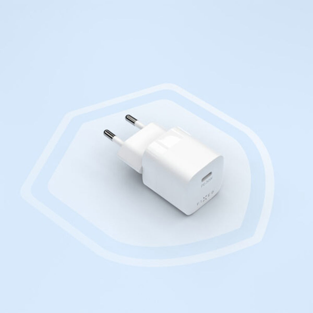 Fixed Mini2 Network Charger, 30W, 3A, 1 x USB-C, White