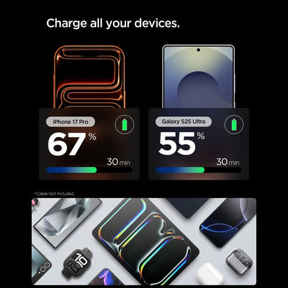 Spigen EE301EU Essential Wall Charger, 30W, 3A, 1 x USB-C, Gray ACH10447