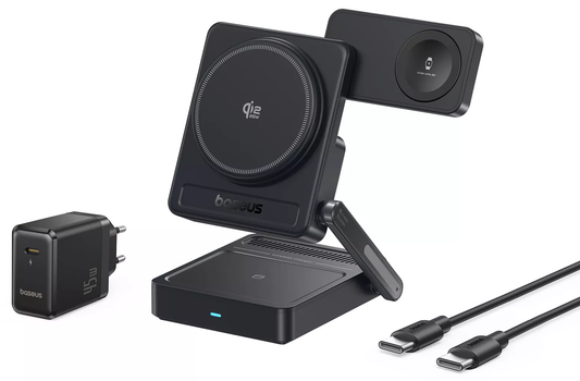 Baseus PicoGo AF21 3-in-1 Wireless Network Charger, 35W, Black E0205401