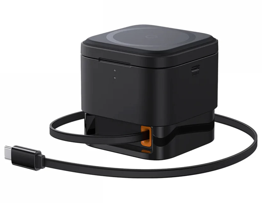 Baseus MagPro 3-in-1 Wireless USB-C Wall Charger, 25W, 1 x USB-C, Black P10264100123-01