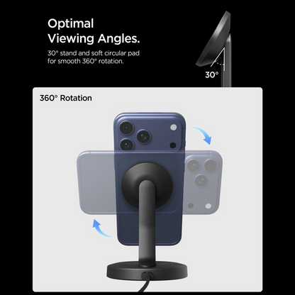 Spigen EF151MS Wireless Network Charger, 15W, 1.67A, Black