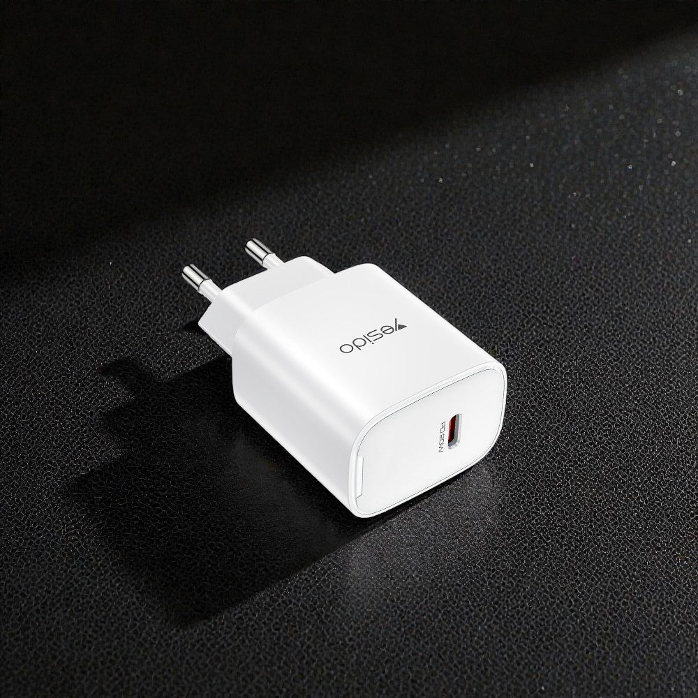 Yesido YC01E Network Charger, 20W, 3A, 1 x USB-C, White