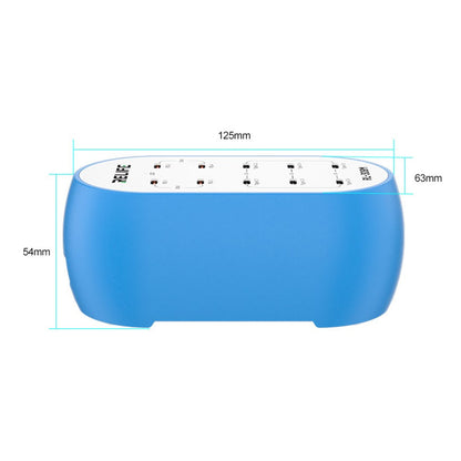 Relife RL-309M Station Charger, 72W, 10 x USB-C, Blue