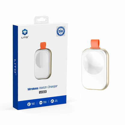 Lito LC03 Wireless Charger for Apple Watch Series, White