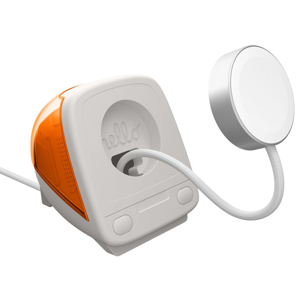 Spigen C1 Classic Stand for Apple Watch Wireless Charger Series, Orange