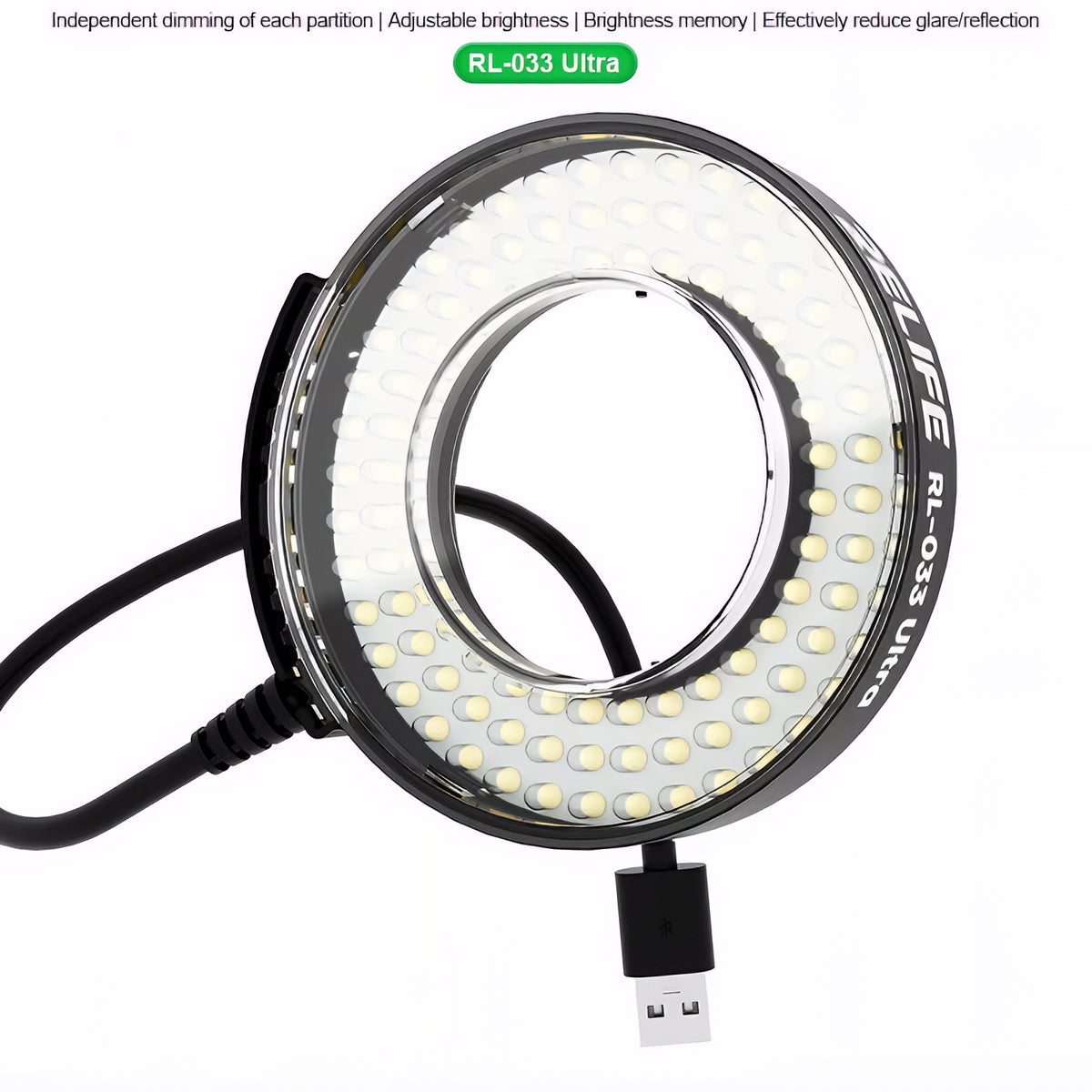 Relife RL-033 Ultra Lamp for Microscope, Black