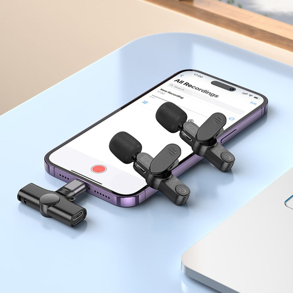 Borofone BFK12 Trophy Lavalier, USB-C / Lightning, Set of 2 pieces, Black