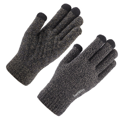 Iwarm ST0005 Touchscreen Winter Gloves, Size 21cm, Gray
