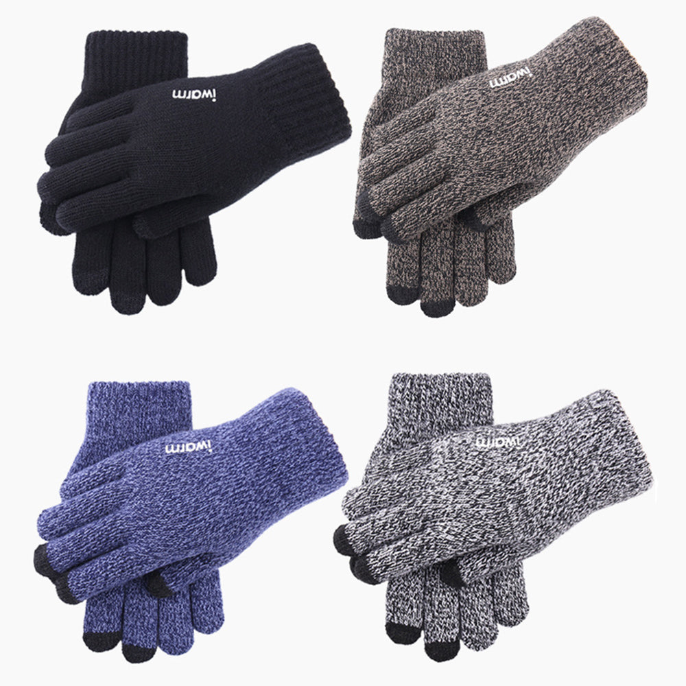 Iwarm ST0005 Touchscreen Winter Gloves, Size 21cm, Gray