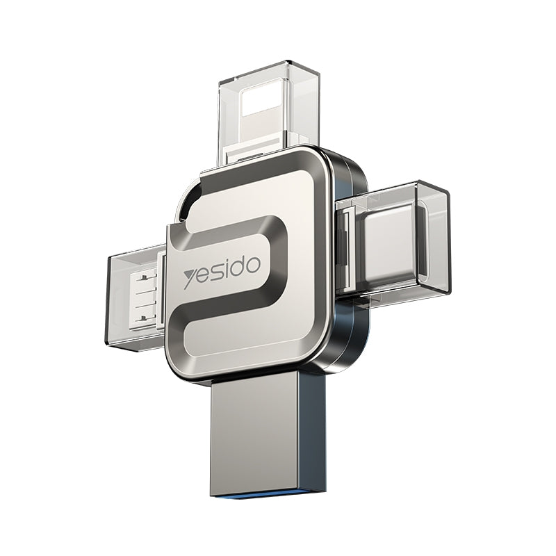External Memory USB-A 3.0 / Lightning / USB-C / microUSB Yesido FL15, 16Gb
