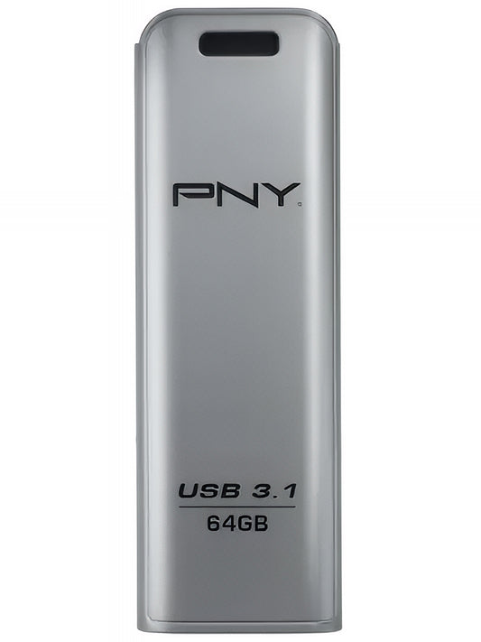 External USB-A 3.1 Memory PNY Elite Steel, 64Gb FFD64GESTEEL31G-EF
