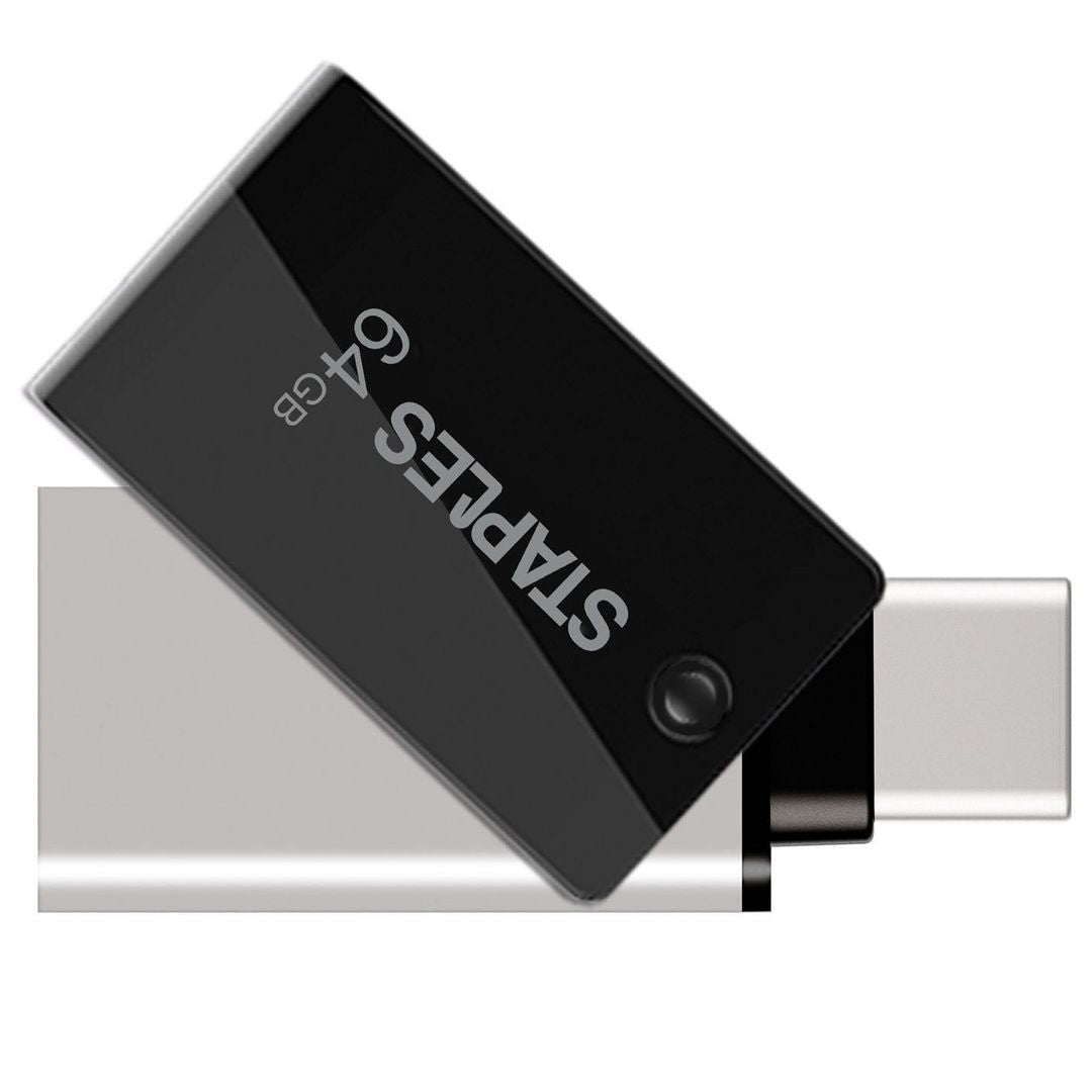 External Memory USB-A 3.1 / USB-C Staples K23, 64Gb EKMMD64GK233CST