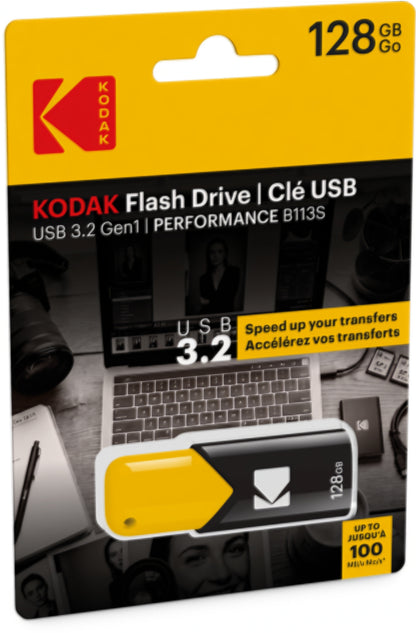 External Memory USB-A 3.2 Kodak B110S Click Easy, 128Gb EKMMD128GB113S