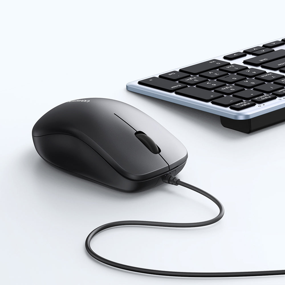 UGREEN MU007 Wired USB Mouse, 1200DPI, 1.5m, Black