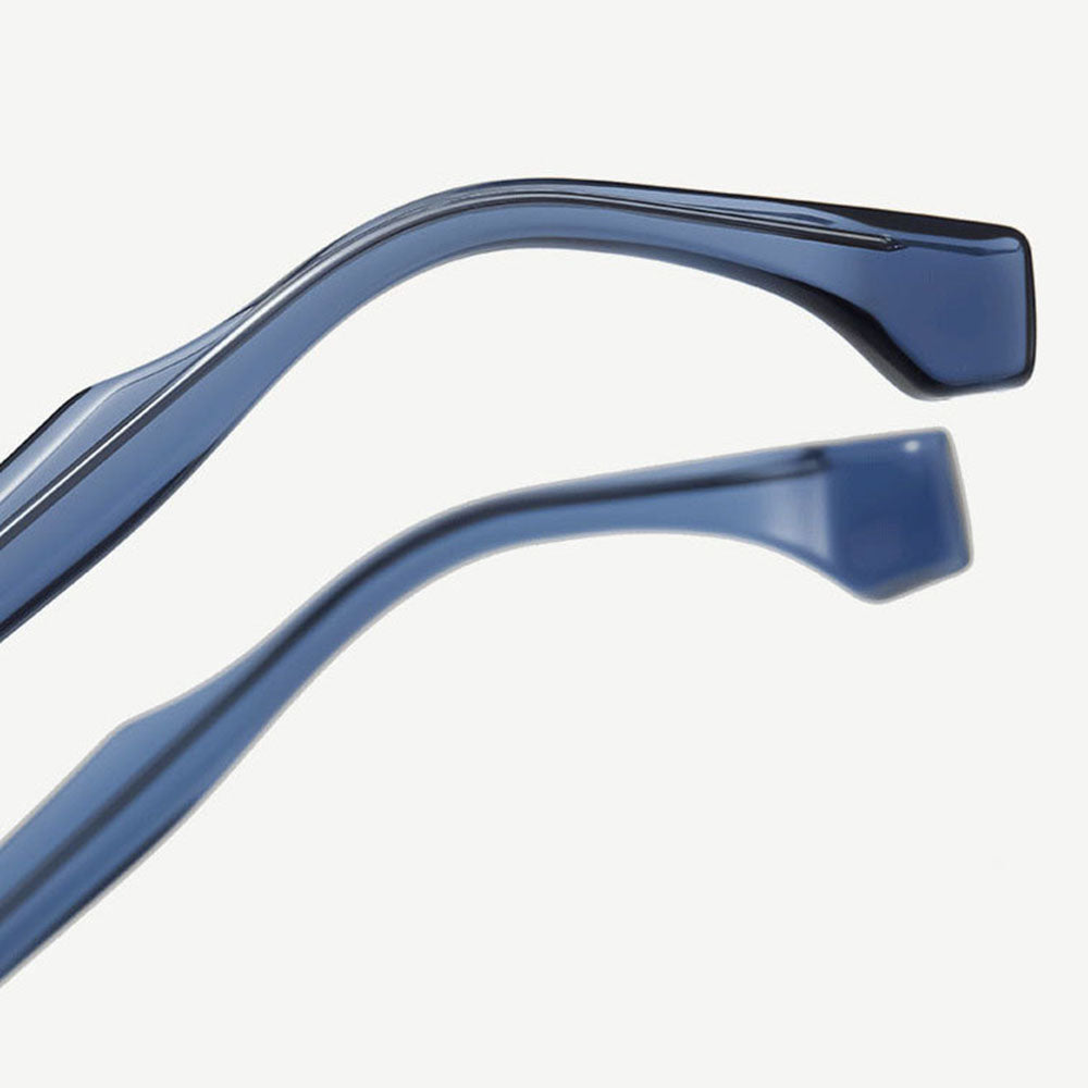 Men's Computer Glasses Techsuit LS084, Anti-Blue Light, Transparent Blue