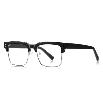 Techsuit 2205 Women's Computer Glasses, Anti-Blue Light, Black Silver