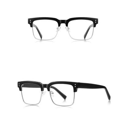 Techsuit 2205 Women's Computer Glasses, Anti-Blue Light, Black Silver