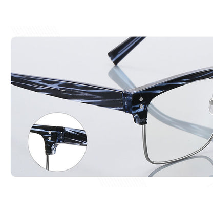 Techsuit 2205 Women's Computer Glasses, Anti-Blue Light, Black Silver