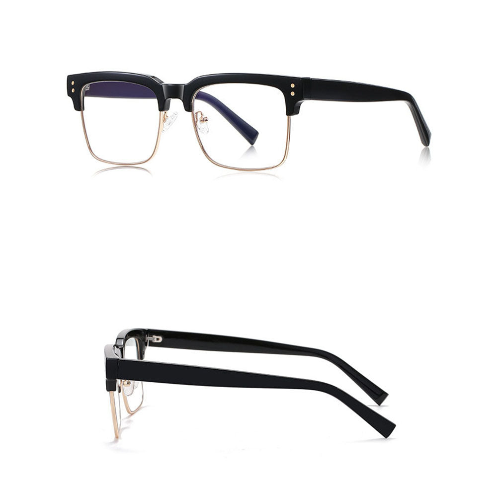 Techsuit 2205 Women's Computer Glasses, Anti-Blue Light, Black and Gold