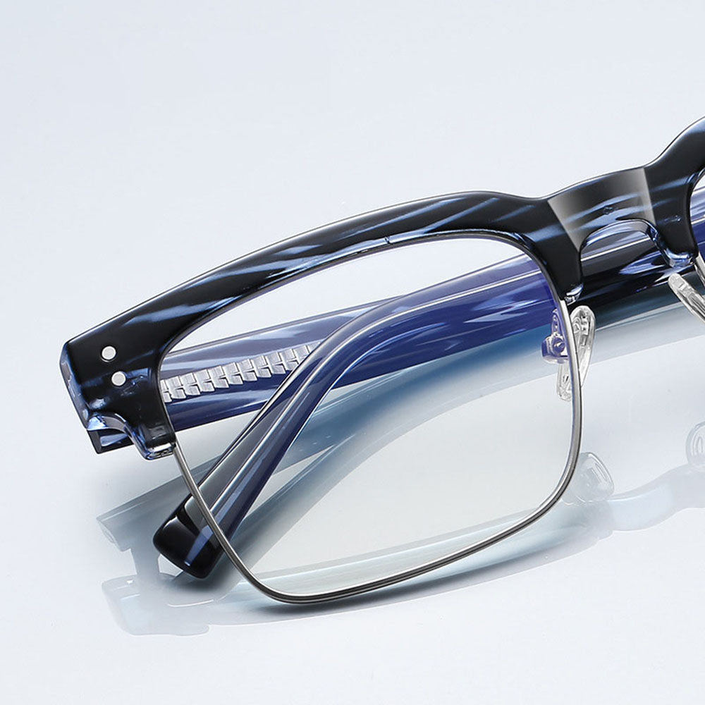 Techsuit 2205 Women's Computer Glasses, Anti-Blue Light, Black and Gold