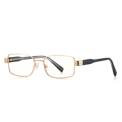 Techsuit 3163 Women's Computer Glasses, Anti-Blue Light, Black Gold