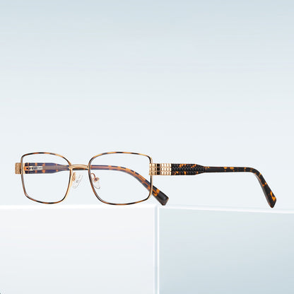Techsuit 3163 Women's Computer Glasses, Anti-Blue Light, Black Gold