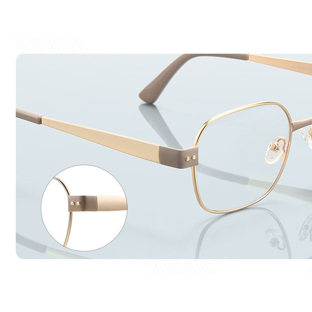 Techsuit 3172 Women's Computer Glasses, Anti-Blue Light, Gold