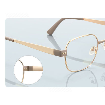 Techsuit 3172 Women's Computer Glasses, Anti-Blue Light, Gold