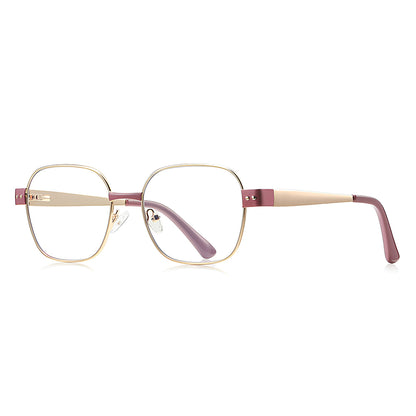 Techsuit 3172 Women's Computer Glasses, Anti-Blue Light, Pink Gold