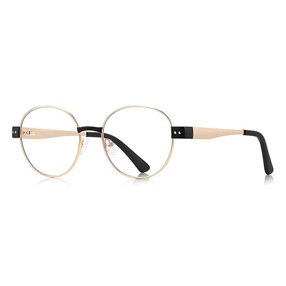 Techsuit 3175 Women's Computer Glasses, Anti-Blue Light, Gold Black