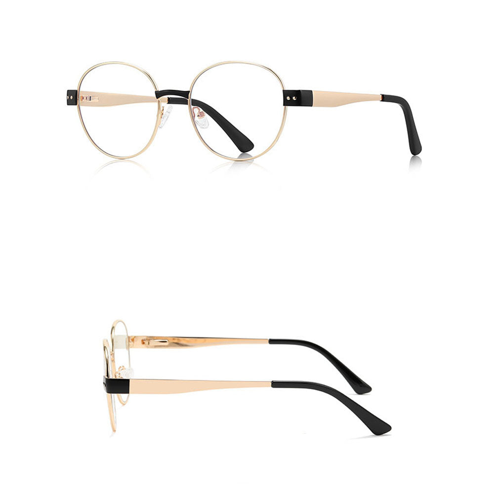Techsuit 3175 Women's Computer Glasses, Anti-Blue Light, Gold Black