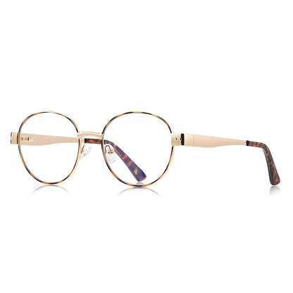 Techsuit 3175 Women's Computer Glasses, Anti-Blue Light, Gold Print