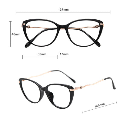 Techsuit 86162 Women's Computer Glasses, Anti-Blue Light, Silver Beige