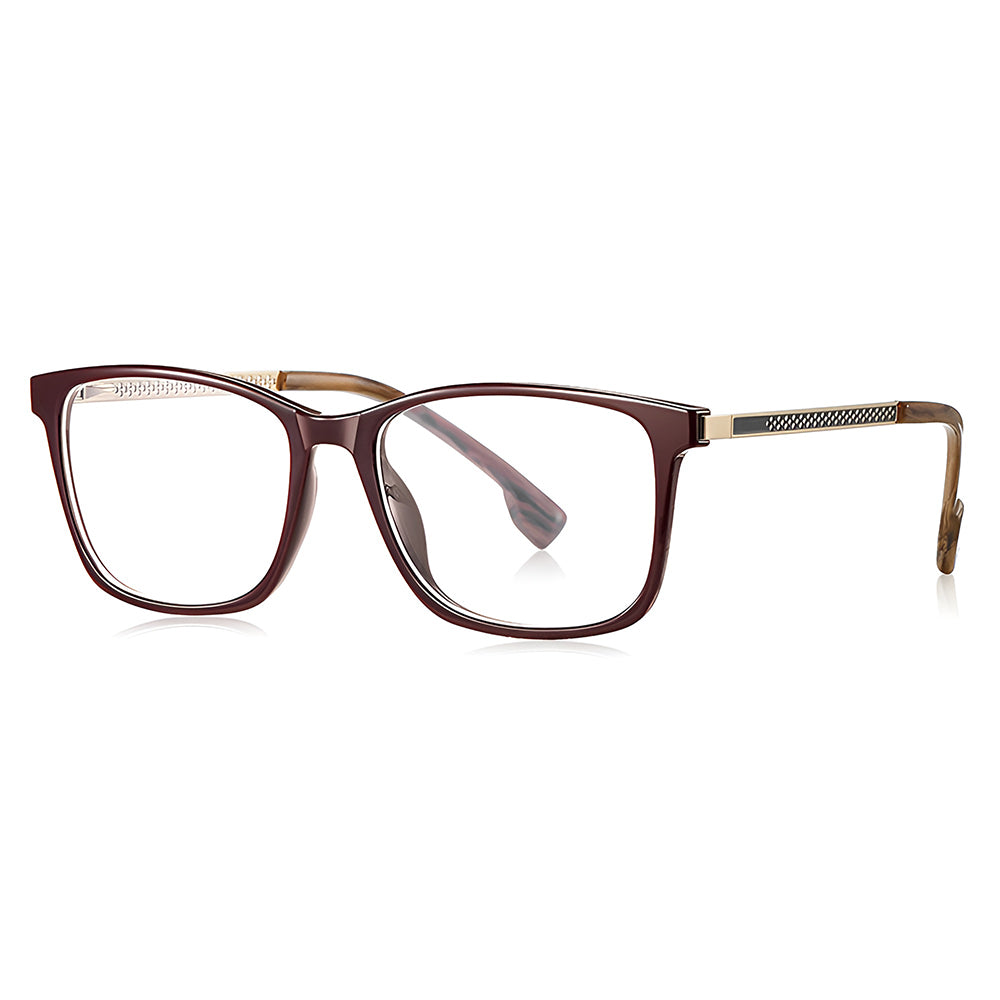 Techsuit LS202 Women's Computer Glasses, Anti-Blue Light, Brown